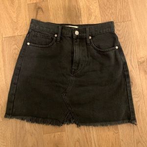 NWT Madewell Black Jean Skirt | Size 25